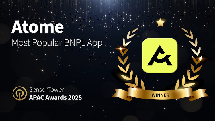 Atome named Most Popular BNPL app at 2025 edition of Sensor Tower APAC Awards