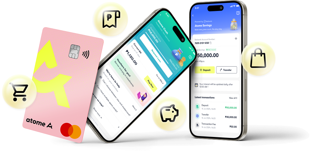 Atome Card, Cash and Savings